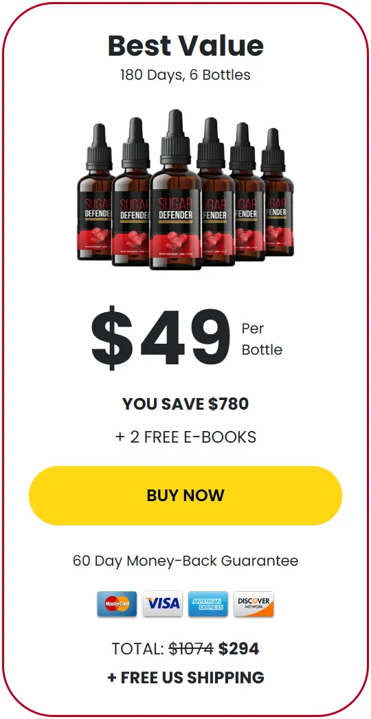 Sugar Defender price 2 bottle